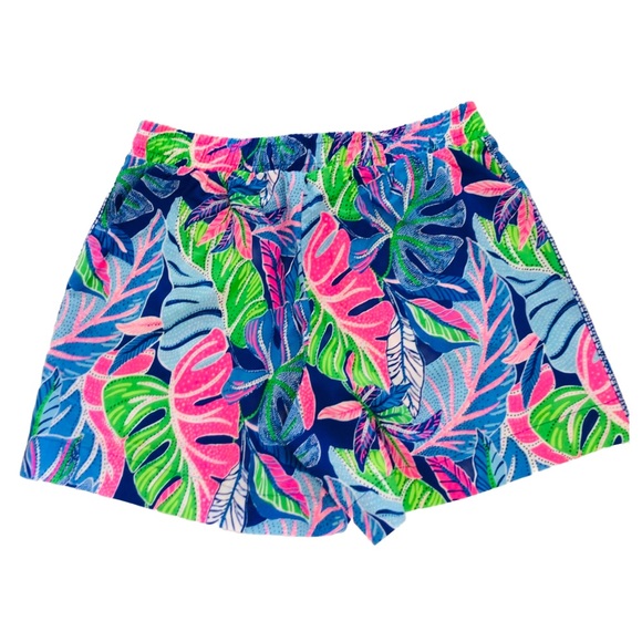 NWT Lilly Pulitzer Katia Mid Rise Shorts Beleaf In Yourself NWT In Package Blue - Picture 4 of 9